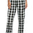 District Women's Flannel Plaid Pant. DT2800 - District DT2800 Black/ White Buffalo Check XS Women's Flannel Pants