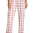 District Women's Flannel Plaid Pant. DT2800 - District DT2800 Light Pink/ White Buffalo Check XS Women's Flannel Pants