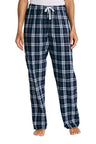 District Women's Flannel Plaid Pant. DT2800 - District DT2800 True Navy XS Women's Flannel Pants