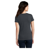 District® Women’s Perfect Blend® CVC V - Neck Tee DM1190L - Charcoal Charcoal X - Small Short Sleeve T-Shirts