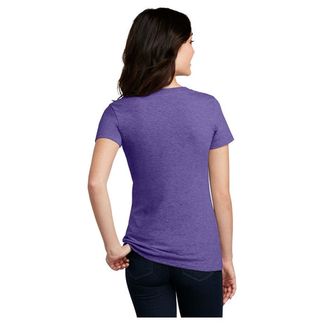 District® Women’s Perfect Blend® CVC V - Neck Tee DM1190L Charcoal X - Small Short Sleeve T-Shirts
