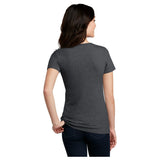 District® Women’s Perfect Blend® CVC V - Neck Tee DM1190L Charcoal X - Small Short Sleeve T-Shirts