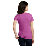District® Women’s Perfect Blend® CVC V - Neck Tee DM1190L Charcoal X - Small Short Sleeve T-Shirts