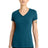District ® Women's Perfect Blend ® CVC V - Neck Tee. DM1190L - District DM1190L Deep Turquoise Fleck XS Short Sleeve T-Shirts