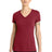 District ® Women's Perfect Blend ® CVC V - Neck Tee. DM1190L - District DM1190L Red Fleck XS Short Sleeve T-Shirts