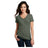 District® Women’s Perfect Blend® CVC V - Neck Tee DM1190L - Heathered Olive Heathered Olive X - Small Short Sleeve T-Shirts