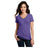 District® Women’s Perfect Blend® CVC V - Neck Tee DM1190L - Heathered Purple Heathered Purple X - Small Short Sleeve T-Shirts