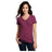 District® Women’s Perfect Blend® CVC V - Neck Tee DM1190L - Raspberry Fleck Raspberry Fleck X - Small Short Sleeve T-Shirts