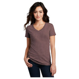 District® Women’s Perfect Blend® CVC V - Neck Tee DM1190L - Rose Fleck Rose Fleck X - Small Short Sleeve T-Shirts