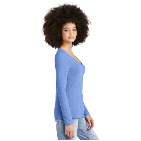 District® Women’s Perfect Tri® Long Sleeve V - Neck Tee DT135 Maritime Frost XS Women's Long Sleeve T-Shirts