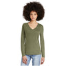 District® Women’s Perfect Tri® Long Sleeve V - Neck Tee DT135 Military Green Frost XS Women's Long Sleeve T-Shirts
