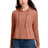 District ® Women's Perfect Tri ® Midi Long Sleeve Hoodie DT1390L - District DT1390L Desert Rose Heather XS Women's Hoodies