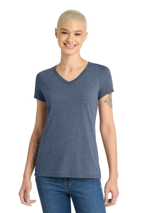 District ® Women's Perfect Tri ® V - Neck Tee. DM1350L - District DM1350L Navy Frost XS Short Sleeve T-Shirts