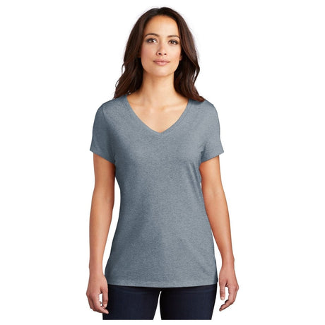 District® Women’s Perfect Tri® V - Neck Tee DM1350L - Flint Blue Frost Flint Blue Frost X - Small Short Sleeve T-Shirts
