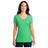 District® Women’s Perfect Tri® V - Neck Tee DM1350L - Green Frost Green Frost X - Small Short Sleeve T-Shirts