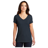 District® Women’s Perfect Tri® V - Neck Tee DM1350L - New Navy New Navy X - Small Short Sleeve T-Shirts