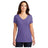 District® Women’s Perfect Tri® V - Neck Tee DM1350L - Purple Frost Purple Frost X - Small Short Sleeve T-Shirts