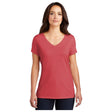 District® Women’s Perfect Tri® V - Neck Tee DM1350L - Red Frost Red Frost X - Small Short Sleeve T-Shirts
