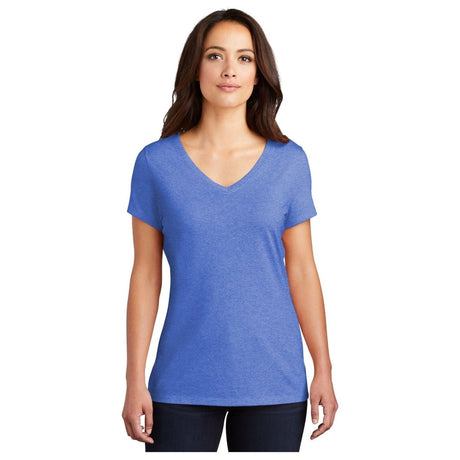 District® Women’s Perfect Tri® V - Neck Tee DM1350L - Royal Frost Royal Frost X - Small Short Sleeve T-Shirts
