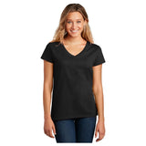 District ® Women’s Re - Tee® V - Neck DT8001 Black XS Women's V - Neck T-Shirts