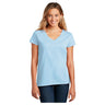 District ® Women’s Re - Tee® V - Neck DT8001 Crystal Blue XS Women's V - Neck T-Shirts