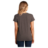 District ® Women’s Re - Tee® V - Neck DT8001 Deep Brown Heather XS Women's V - Neck T-Shirts