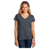 District ® Women’s Re - Tee® V - Neck DT8001 Heathered Navy XS Women's V - Neck T-Shirts