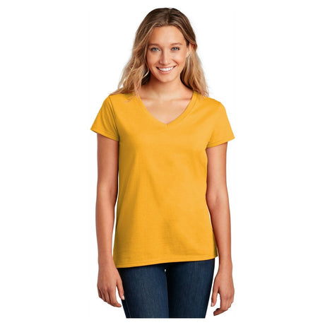 District ® Women’s Re - Tee® V - Neck DT8001 Maize Yellow XS Women's V - Neck T-Shirts