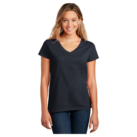 District ® Women’s Re - Tee® V - Neck DT8001 True Navy XS Women's V - Neck T-Shirts