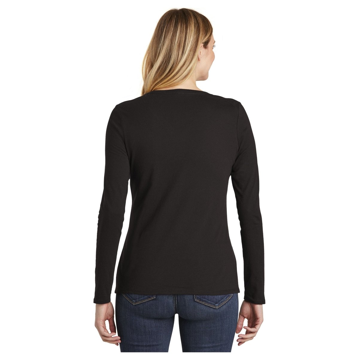 District ® Women’s Very Important Tee ® Long Sleeve V - Neck DT6201 Black XS Women's Long Sleeve T-Shirts