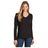District ® Women’s Very Important Tee ® Long Sleeve V - Neck DT6201 Black XS Women's Long Sleeve T-Shirts