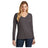District ® Women’s Very Important Tee ® Long Sleeve V - Neck DT6201 Heathered Charcoal XS Women's Long Sleeve T-Shirts