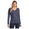 District ® Women’s Very Important Tee ® Long Sleeve V - Neck DT6201 Heathered Navy XS Women's Long Sleeve T-Shirts