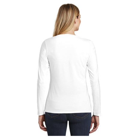 District ® Women’s Very Important Tee ® Long Sleeve V - Neck DT6201 White XS Women's Long Sleeve T-Shirts