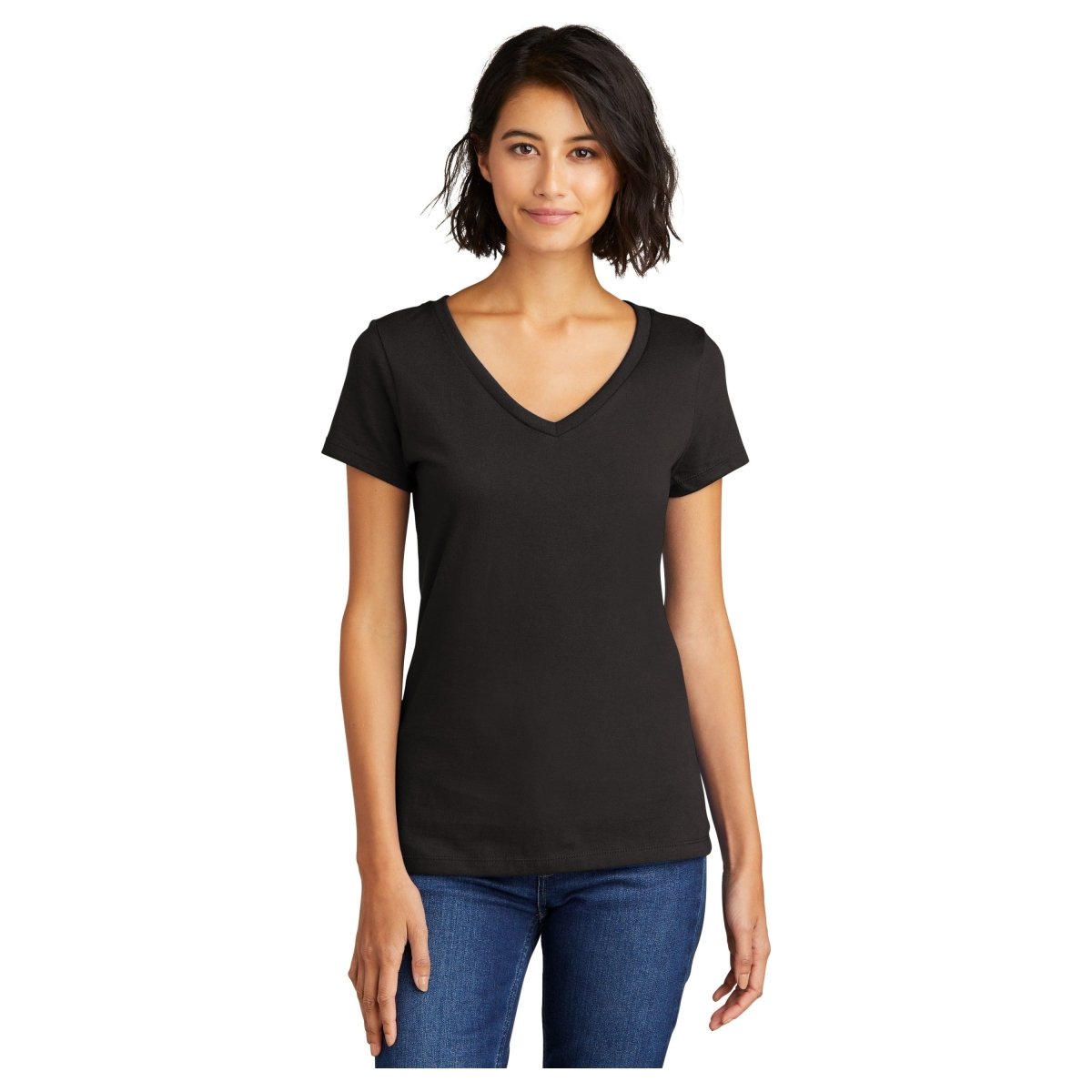 District® Women’s Very Important Tee® V - Neck DT6503 Black XS Women's V - Neck T-Shirts