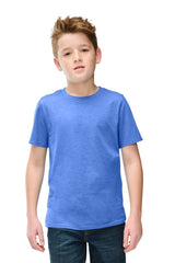 District ® Youth Perfect Blend ® CVC Tee DT108Y - District DT108Y Heathered Royal XS Short Sleeve T-Shirts