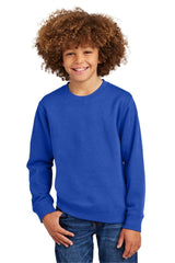 District ® Youth V.I.T. ™ Fleece Crew DT6104Y - District DT6104Y Deep Royal XS Sweatshirts/Fleece