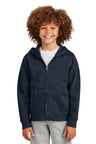 District ® Youth V.I.T. ™ Fleece Full - Zip Hoodie DT6102Y - District DT6102Y New Navy XS Zip Hoodies
