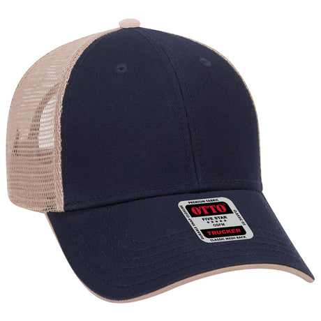 OTTO CAP 6 Panel Low Profile Mesh Back Trucker Hat OTTO 122-945