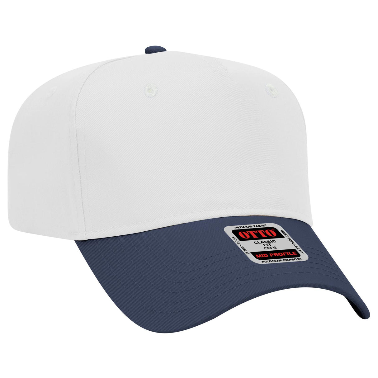 OTTO CAP 5 Panel Mid Profile Baseball Cap OTTO 31-069