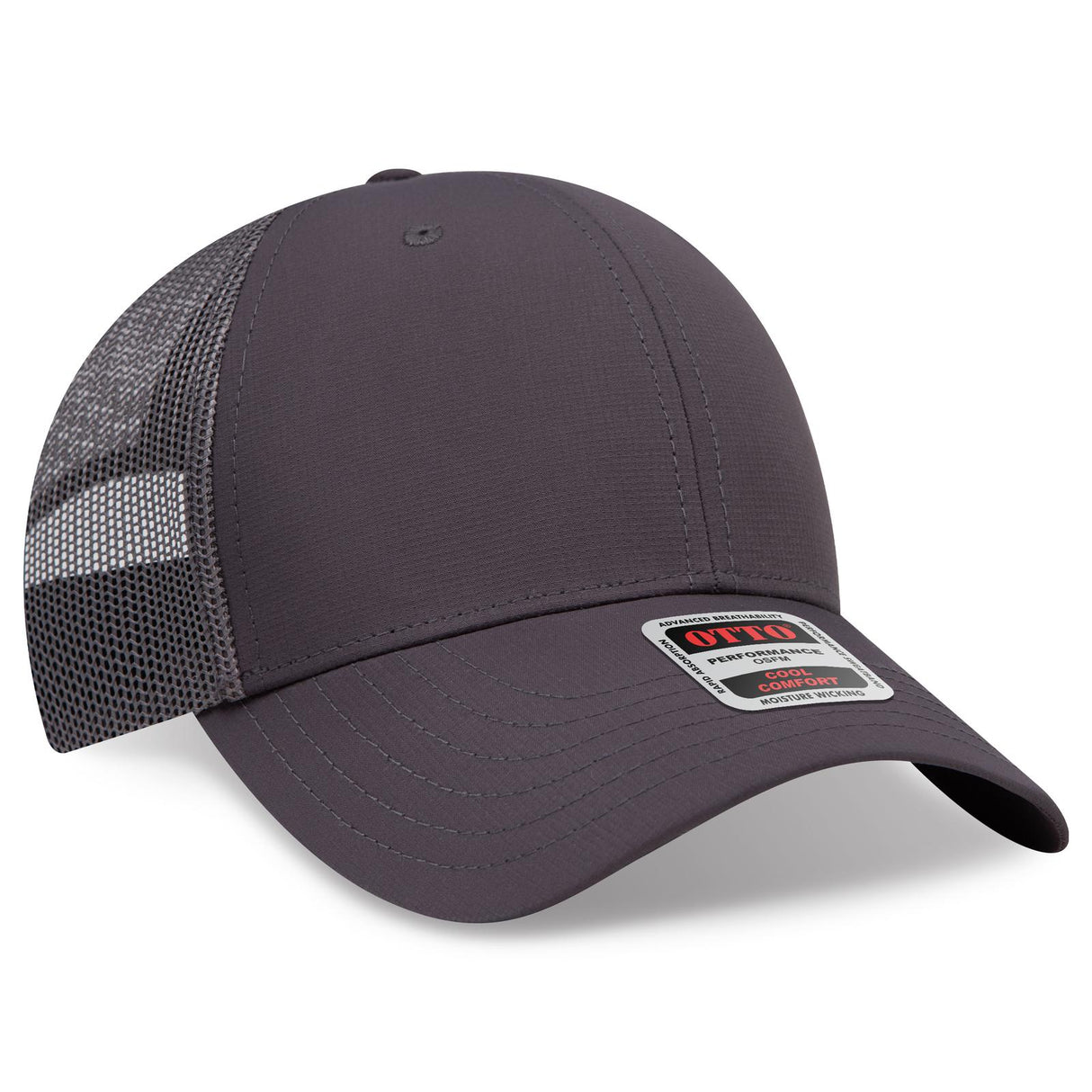 OTTO CAP 6 Panel Low Profile Mesh Back Trucker Hat OTTO 83-3