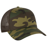 OTTO CAP Camouflage 6 Panel Low Profile Mesh Back Trucker Hat OTTO 105-1247