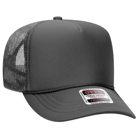 OTTO CAP 5 Panel High Crown Mesh Back Trucker Hat OTTO 39-165
