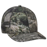 OTTO CAP Mossy Oak Camouflage Superior Polyester Twill 6 Panel Low Profile Mesh Back Trucker Hat OTTO 171-1292
