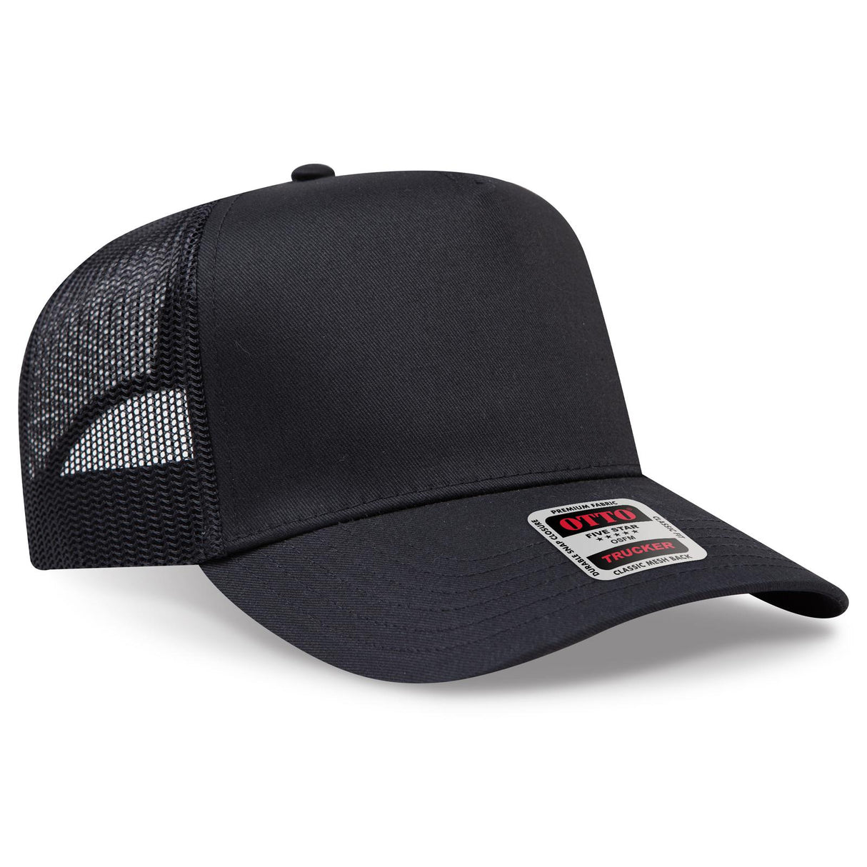 OTTO CAP 5 Panel Mid Profile Mesh Back Trucker Hat OTTO 32-285