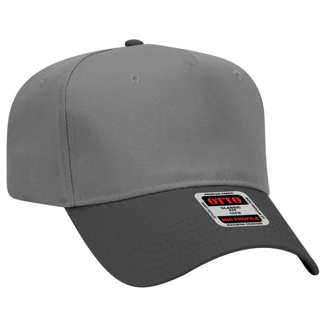OTTO CAP 5 Panel Mid Profile Baseball Cap OTTO 31-069