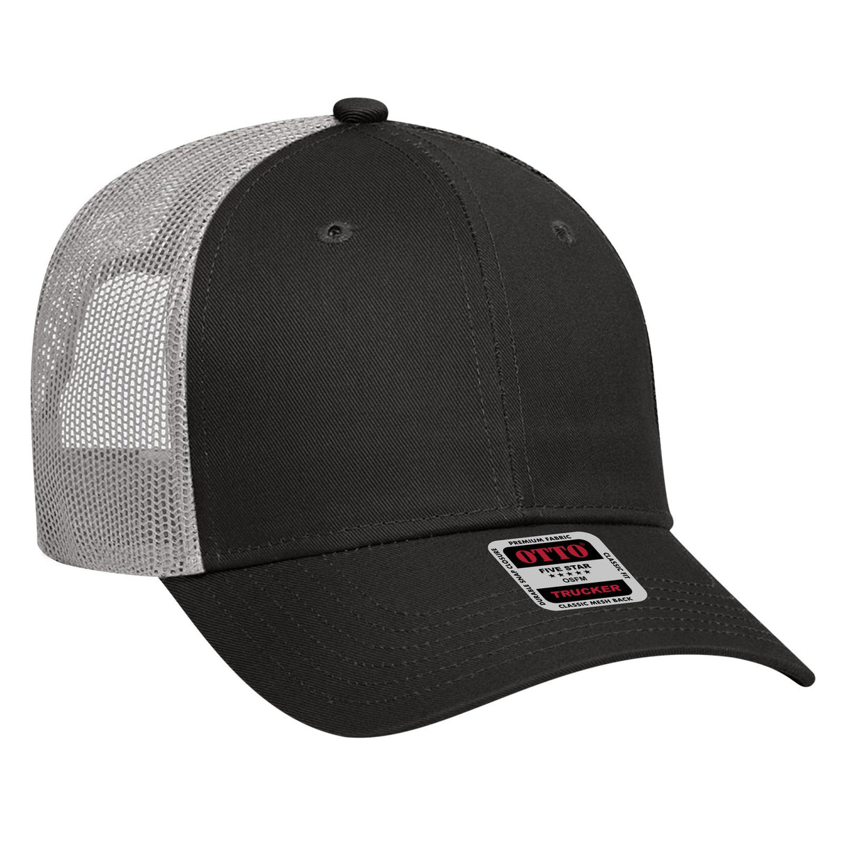 OTTO CAP 6 Panel Low Profile Mesh Back Trucker Hat OTTO 83-473
