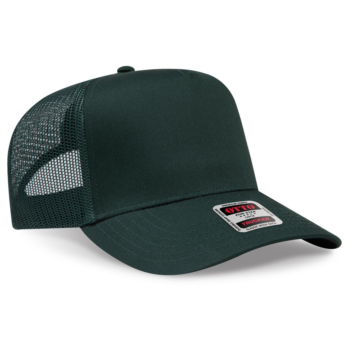 OTTO CAP 5 Panel Mid Profile Mesh Back Trucker Hat OTTO 32-285