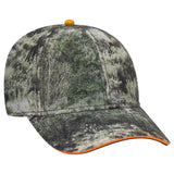 OTTO CAP Mossy Oak Camouflage Sandwich Visor 6 Panel Low Profile Baseball Cap OTTO 171-1294