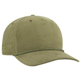 OTTO CAP 5 Panel Mid Profile Corduroy Baseball Cap OTTO 31-3